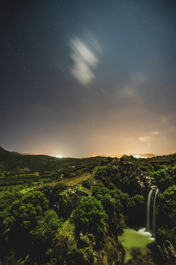 Saar Falls -night 1 Photograph by Mati Krimerman