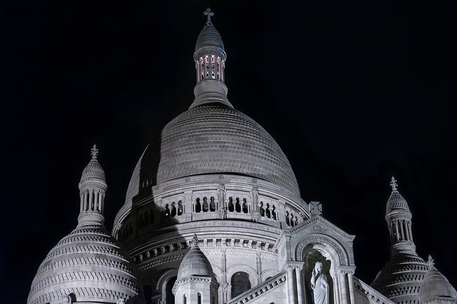 Sacre Coeur, Paris by night 1 Photograph by Iordanis Pallikaras