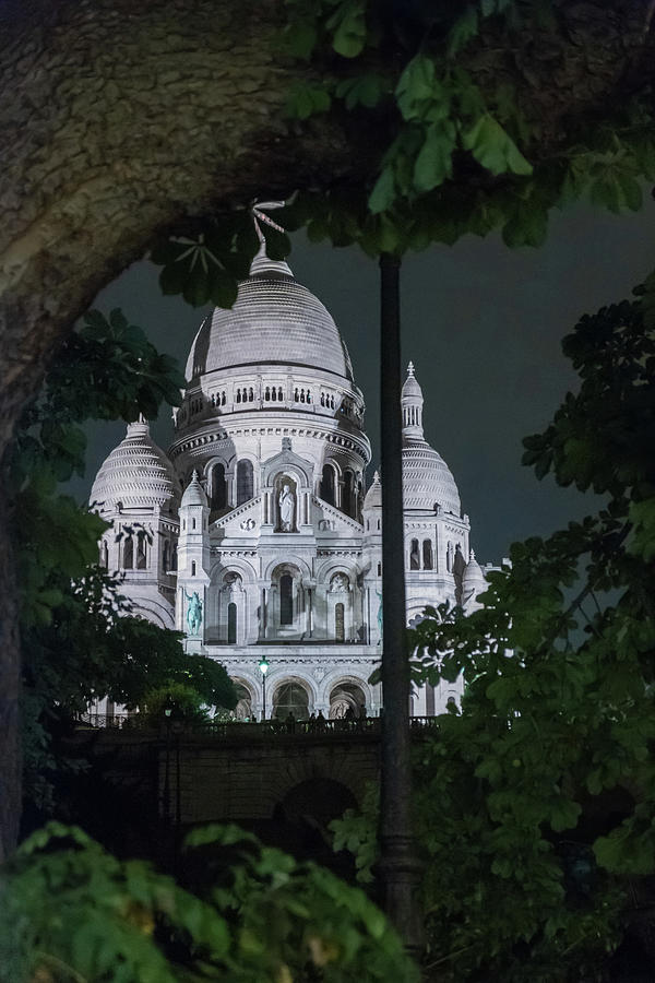Sacre Coeur, Paris by night 4 Photograph by Iordanis Pallikaras