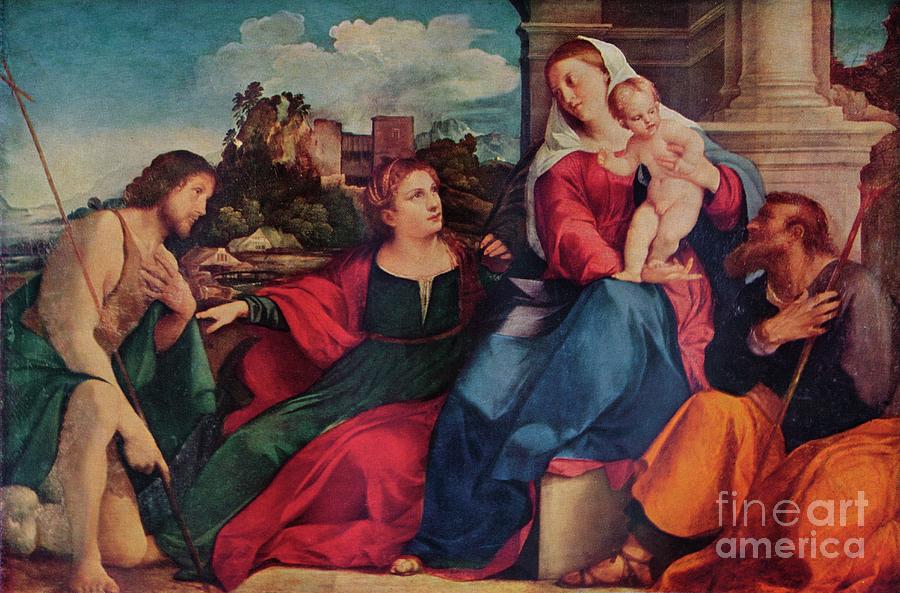 Sacred Conversation Drawing by Print Collector Sacred Conversation Drawing by Print Collector