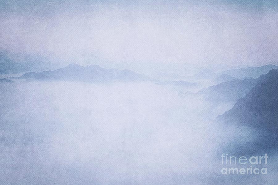 Sacred Cove Shrouded In Blue Mist Photograph