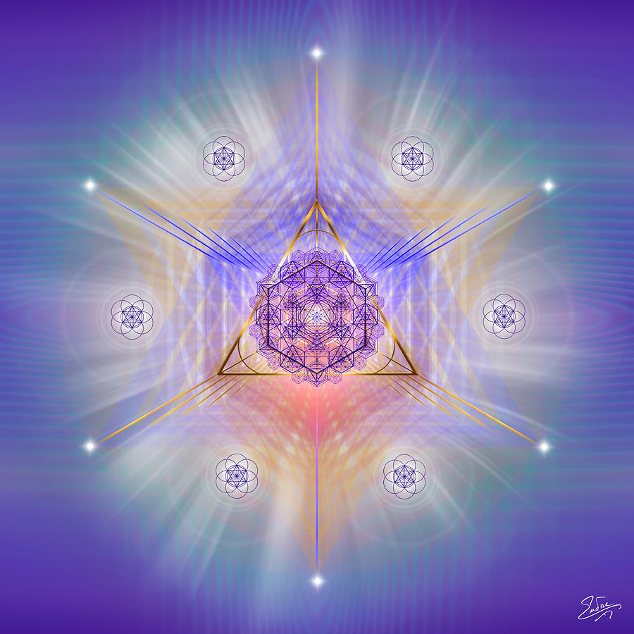 Sacred Geometry 734 Digital Art by Endre Balogh