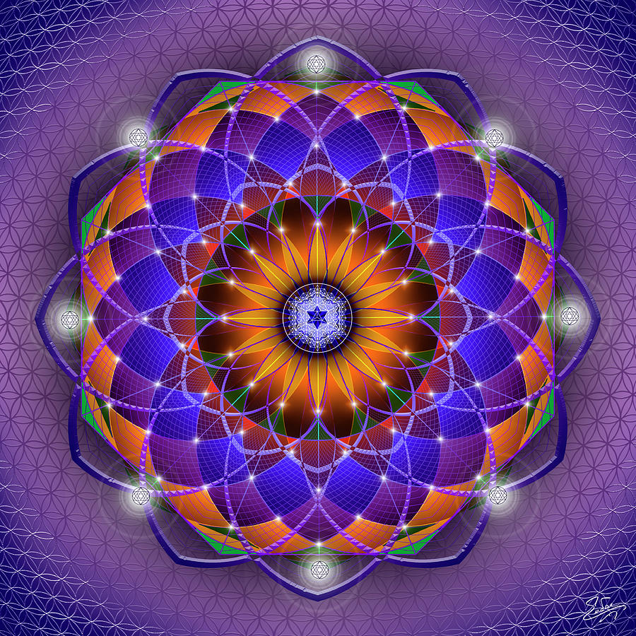 Sacred Geometry 760 Digital Art by Endre Balogh
