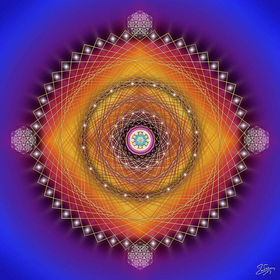 Sacred Geometry 766 Digital Art by Endre Balogh