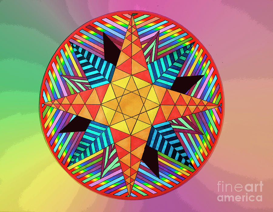 Sacred Geometry B Mixed Media By Jesus Nicolas Castanon | Pixels