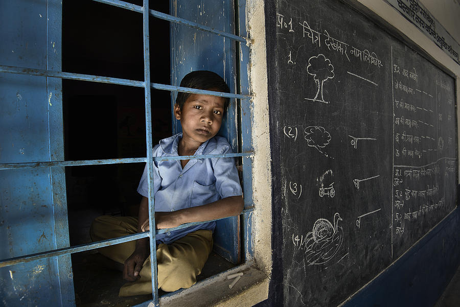 Sad Boy In School Photograph by Sajedah Al-asfoor