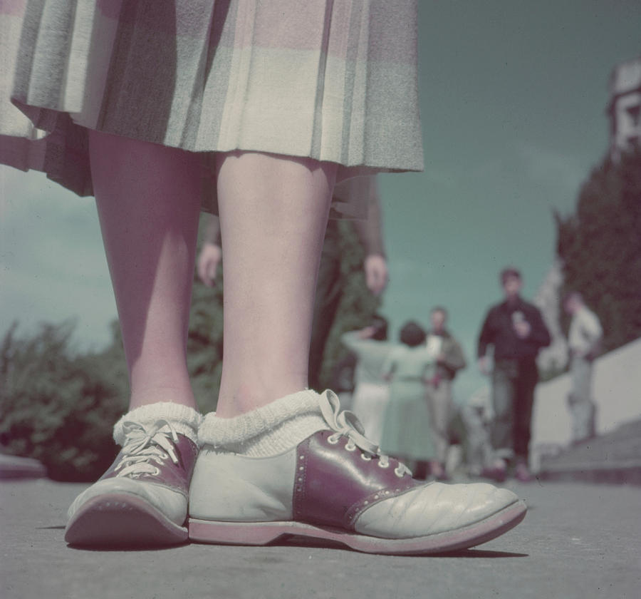 Campus Photograph - Saddle Shoes by Loomis Dean