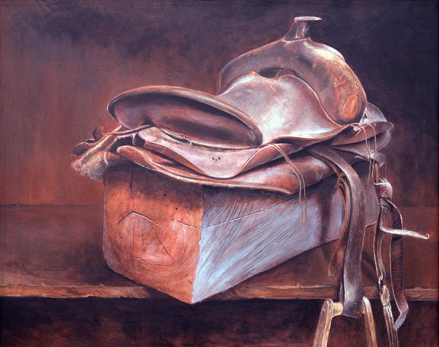Saddle Up Painting by Rusty Frentner