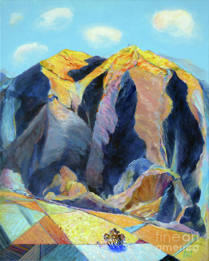Saddleback Mountain Painting by Natalya Shvetsky