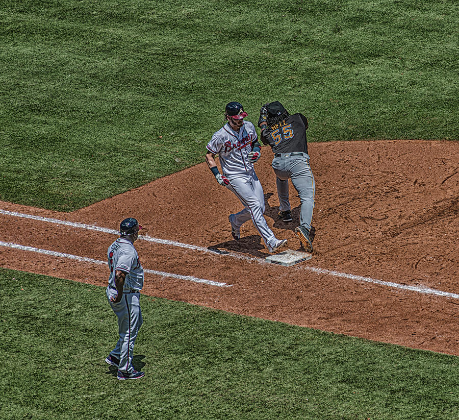 Safe at First Photograph by Darryl Brooks