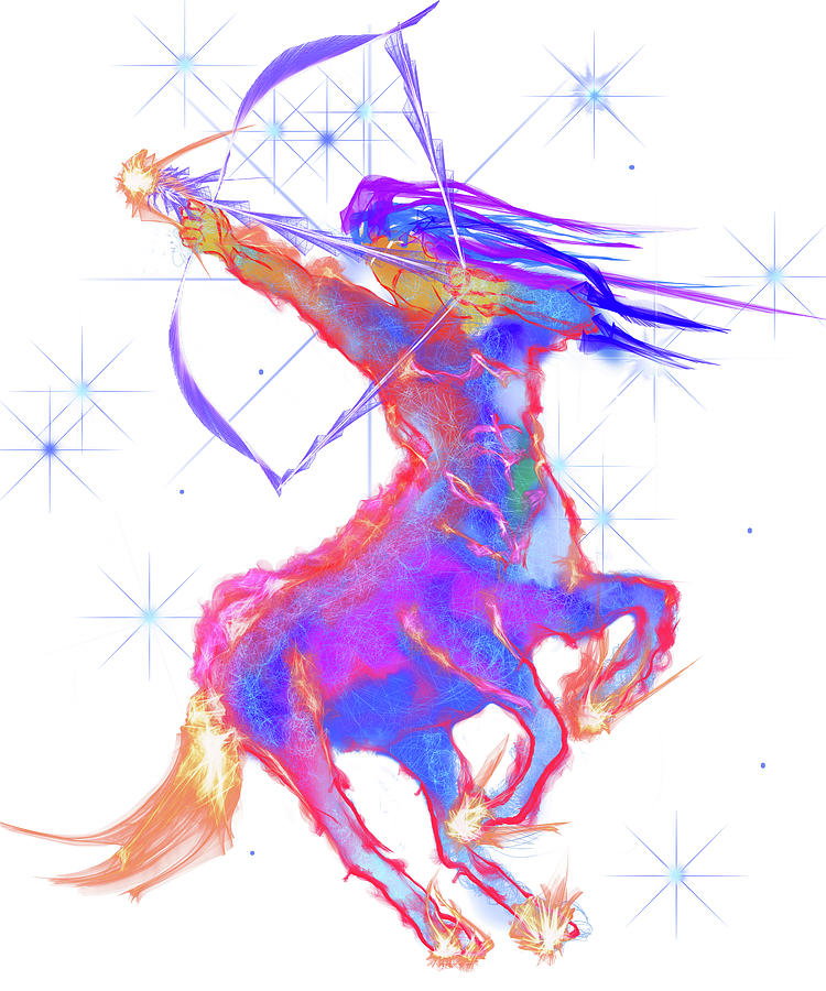Centaur Painting - Sagittarius by Stephanie Analah