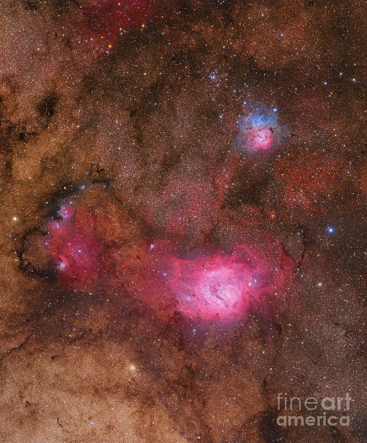 Sagittarius Triplet Photograph by Leo Shatz/science Photo Library