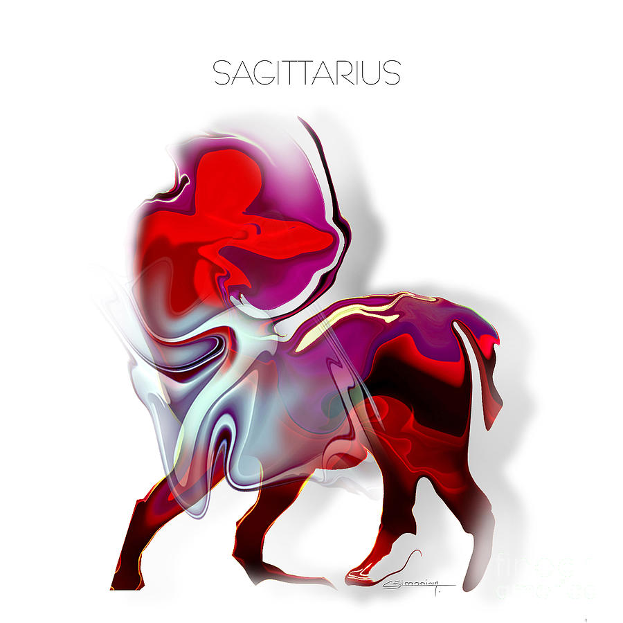 Sagittarius zodiac sign Painting by Christian Simonian - Fine Art America