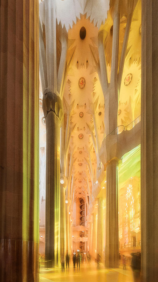 Sagrada Familia Photograph by Ling Zhang
