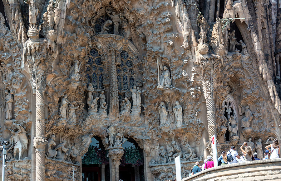 Sagrada Familia View Photograph by Douglas Wielfaert