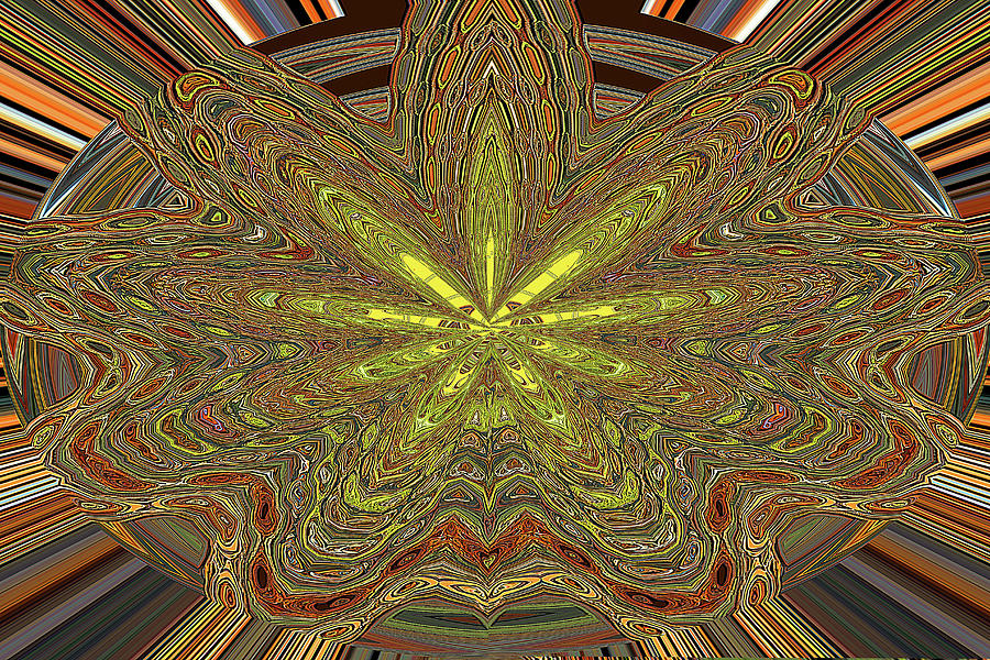 Saguaro Cactus Ribs Abstract ew2a Digital Art by Tom Janca