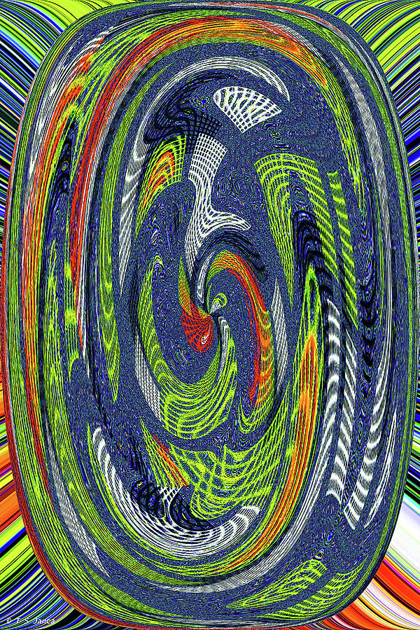 Saguaro Flowers Abstract 3941e3a Digital Art by Tom Janca