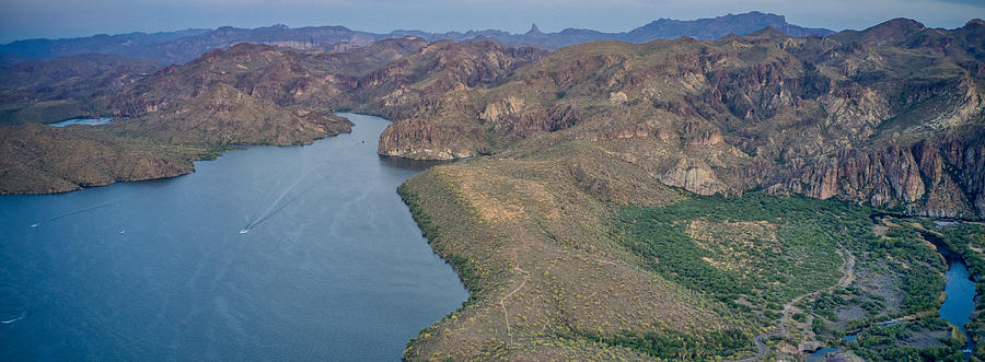 Saguaro Lake Panorama Photograph by Anthony Giammarino