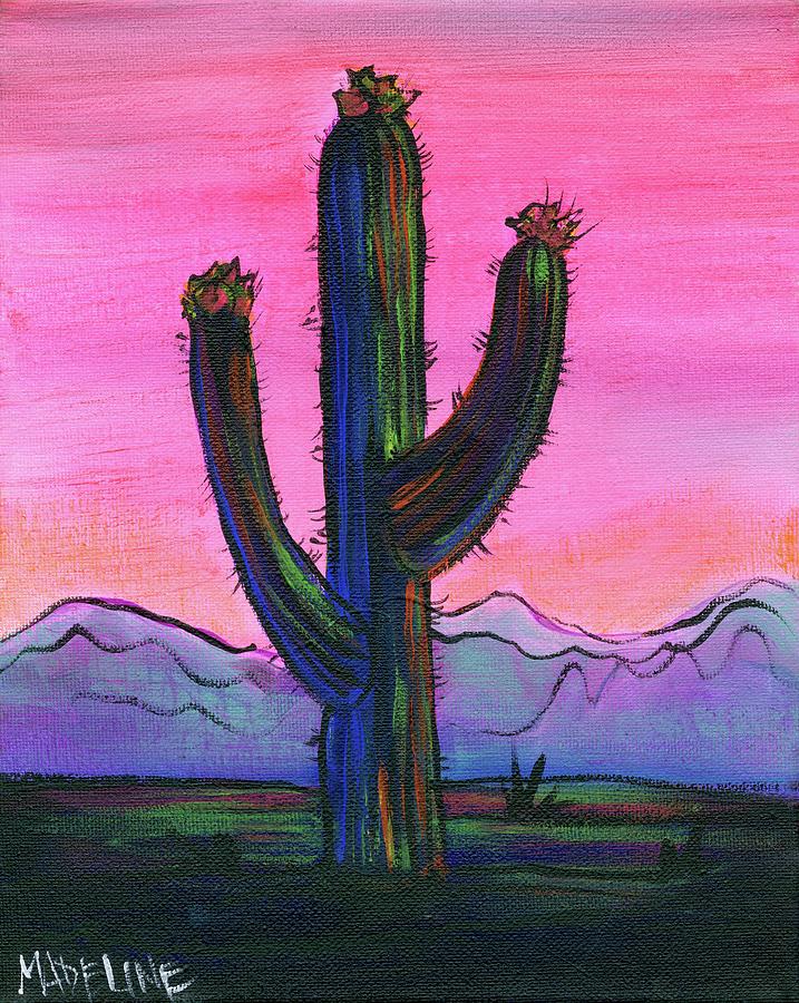 Saguaro Sunrise Painting by Madeline Dillner