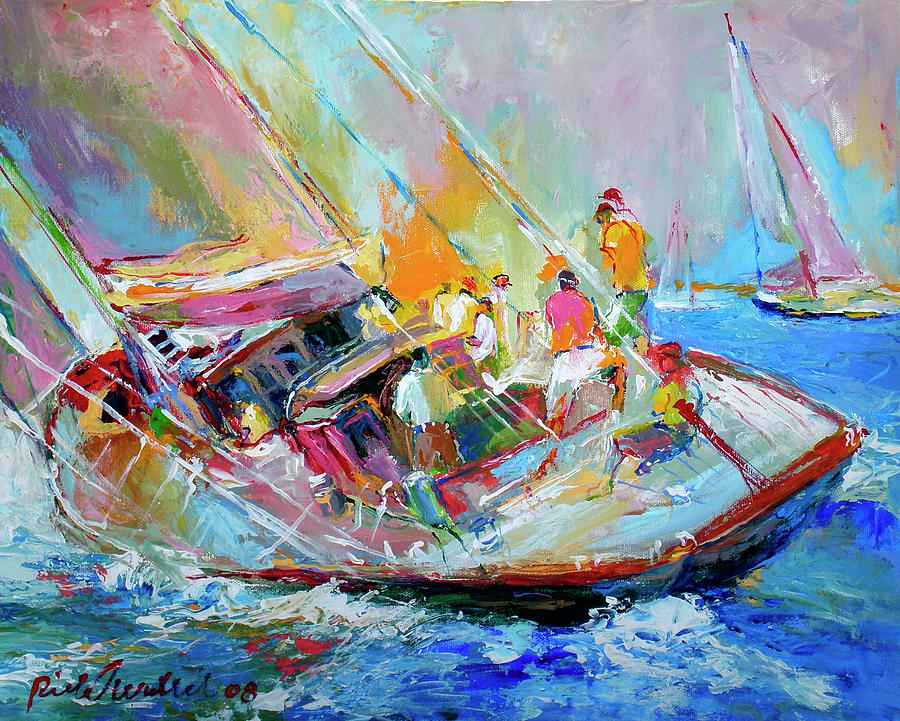 Sailboat Painting - Sail by Richard Wallich