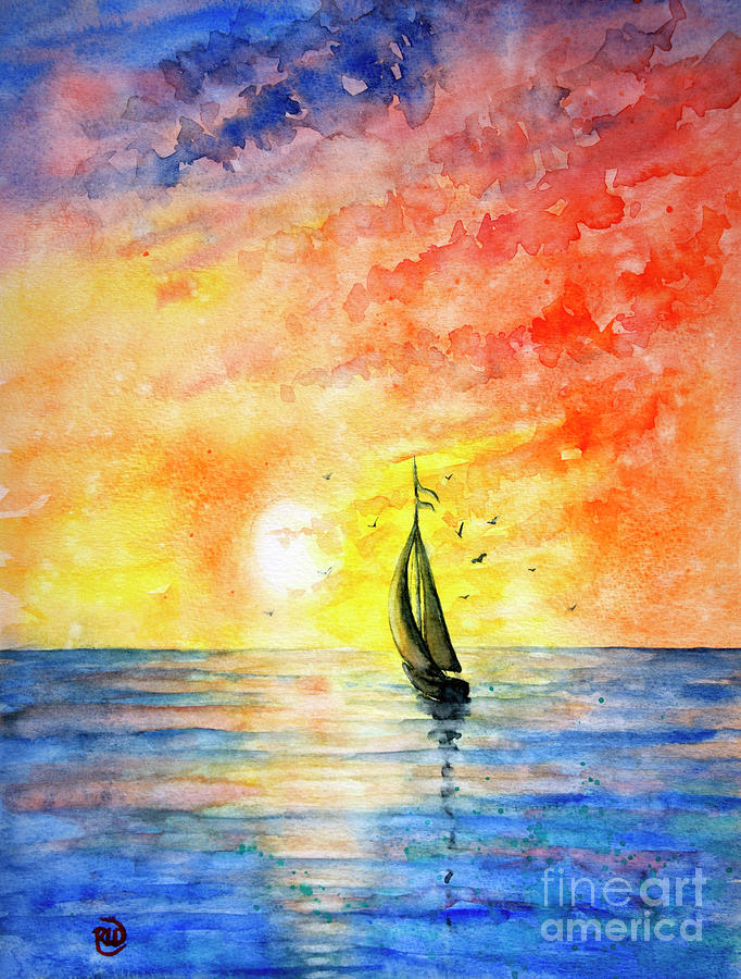 Sail the Sea Painting by Rebecca Davis