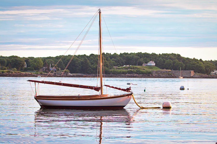 Sailboat Photograph - Sailboat At Sunrsie by Eric Gendron Sailboat Photograph - Sailboat At Sunrsie by Eric Gendron