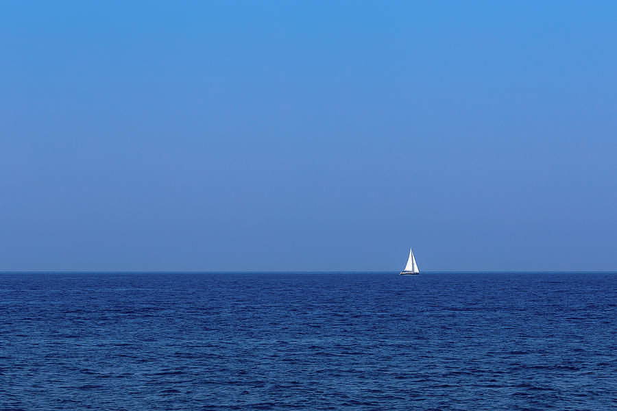 Sailboat In The Mediterranean Around Malta Photograph by Manuel Bischof