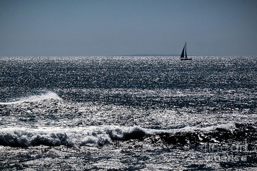 Sailboat off Shore  Dana Point Photograph by Stefan H Unger