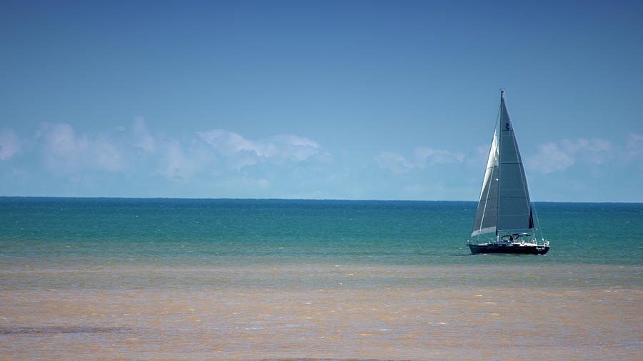 Sailboat on Blue 10071901 by Rick Veldman Sailboat on Blue 10071901 by Rick Veldman
