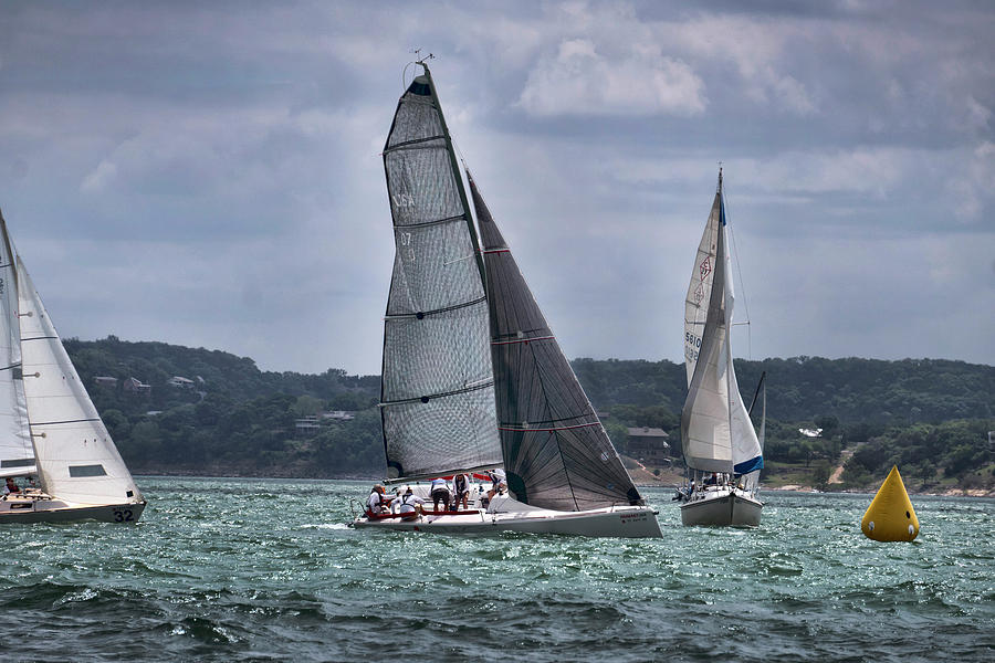 Sailboat race Photograph by Mark Langford