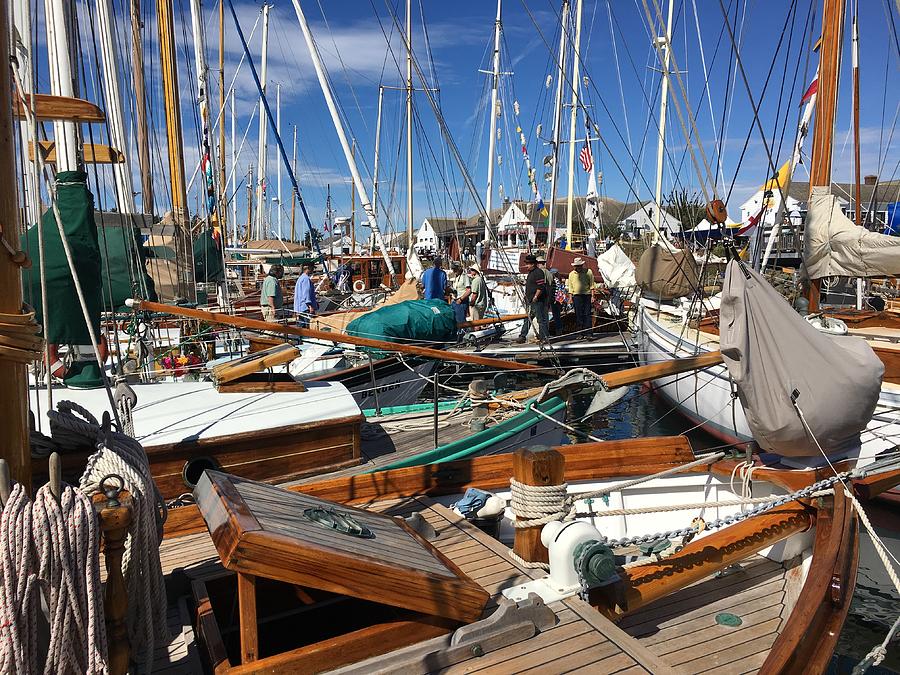 Sailboats and Rigging Photograph by Jerry Abbott