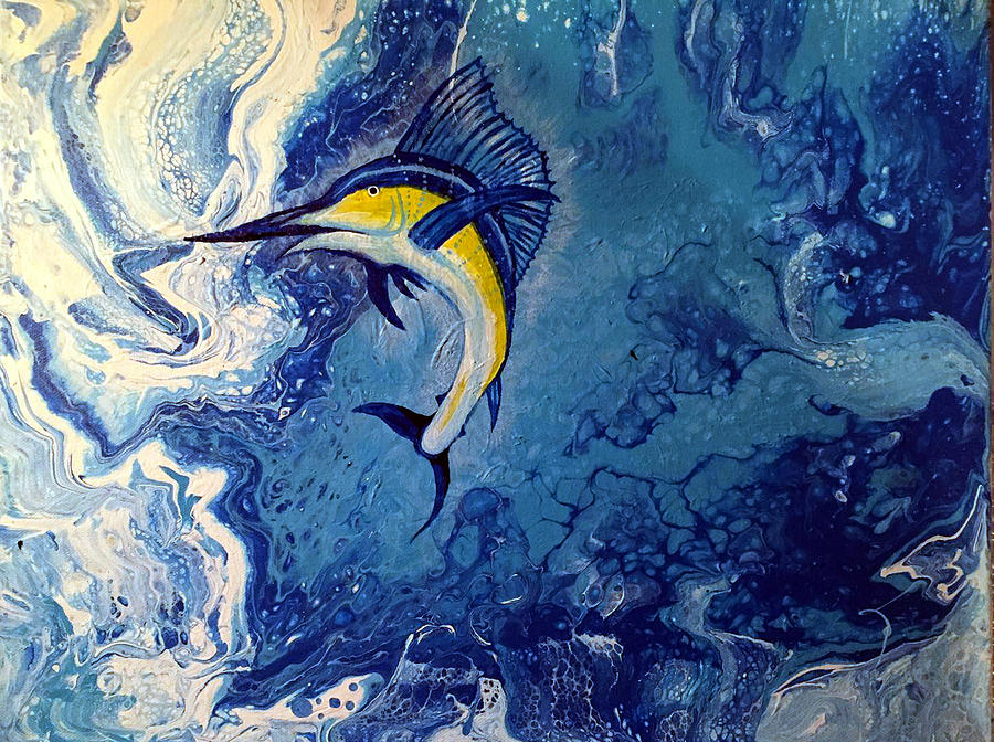 Sailfish Jump Painting