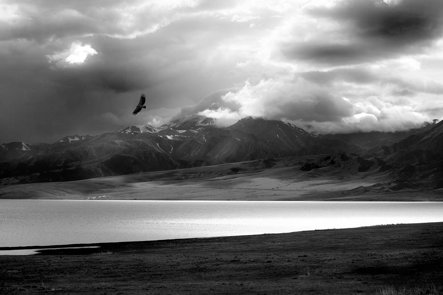 Mountain Photograph - Sailimu Lake by Hsiao-yang Fei