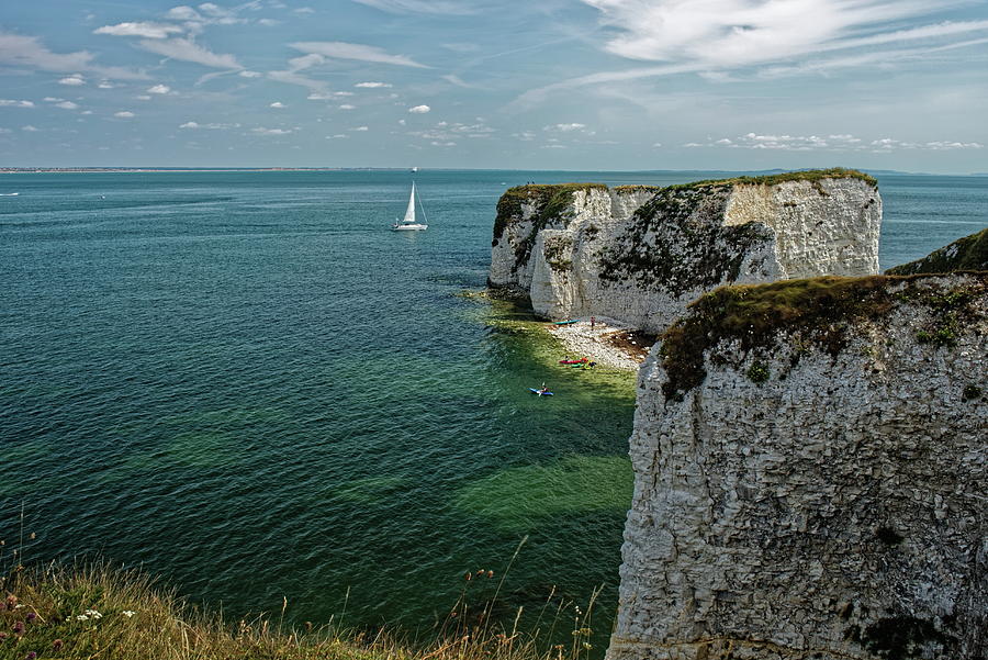 Sailing Around Old Harry Photograph by Jeff Townsend