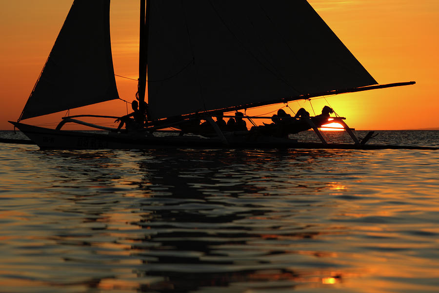 Sailing At Sunset Photograph by Vuk8691