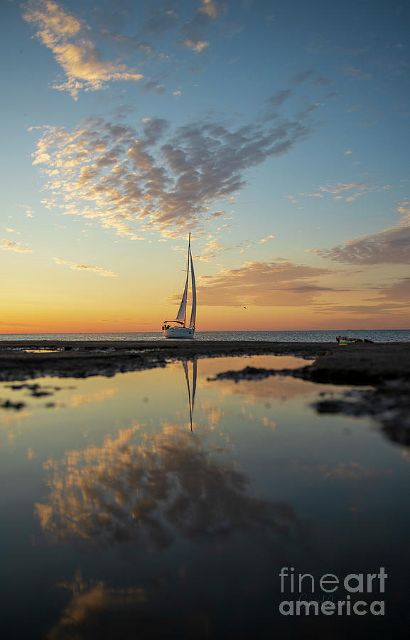 Sailing away Photograph by Eric Curtin Fine Art America