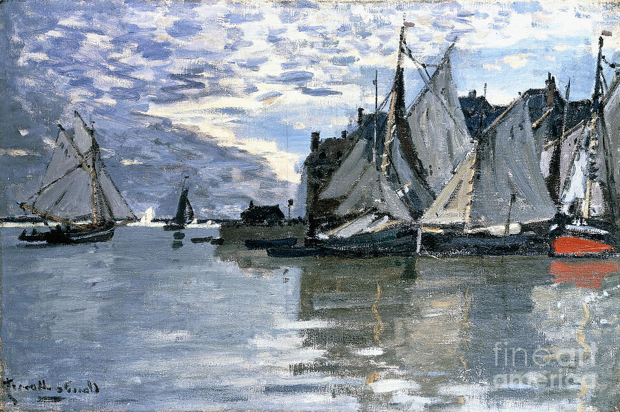 Sailing Boats C 1864 1866 Painting By Claude Monet Fine Art America   Sailing Boats C1864 1866 Claude Monet 