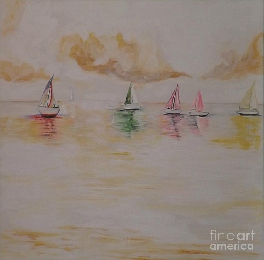 Sailing Painting by Denise Morgan
