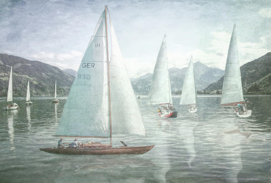 Sailing in Watercolors Photograph by Debra and Dave Vanderlaan