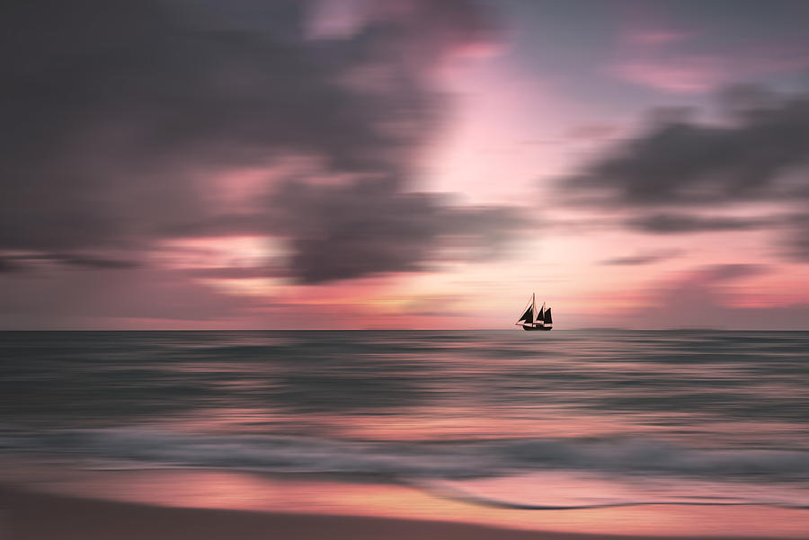 Sailing Into The Sunset Photograph by Marcus Hennen