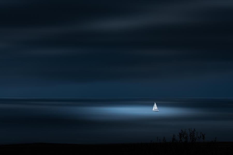 Sailing Photograph by James Cai