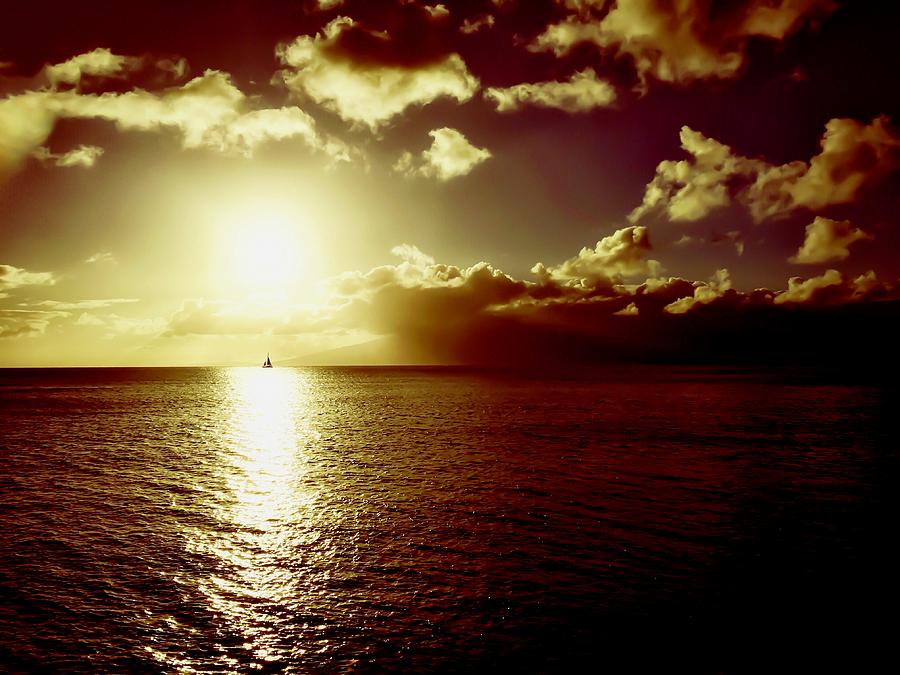 Sailing Off Into The Sunset Photograph by Christina Ford