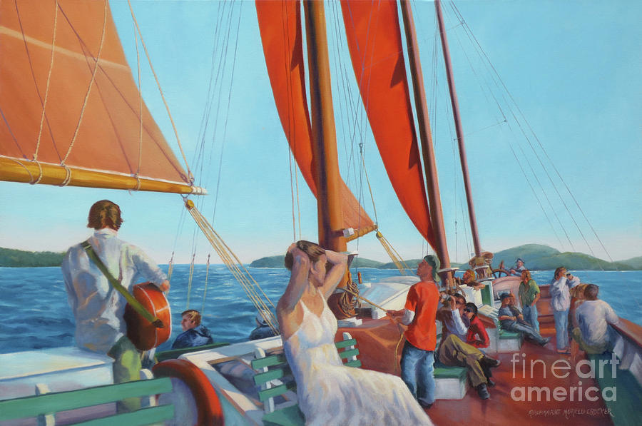 Sailing On The Margaret Todd Painting by Rosemarie Morelli