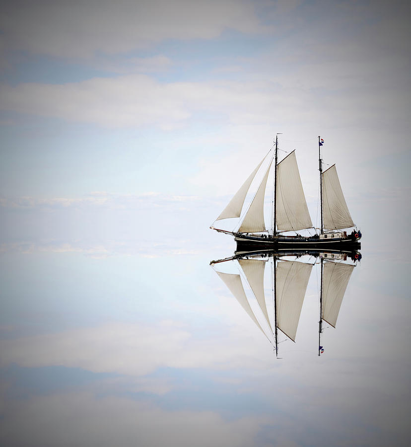 Sailing Ship On The Sea Photograph by Sjo