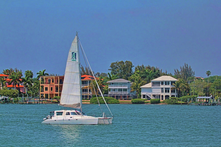 Sailing The Intracoastal Photograph by HH Photography of Florida