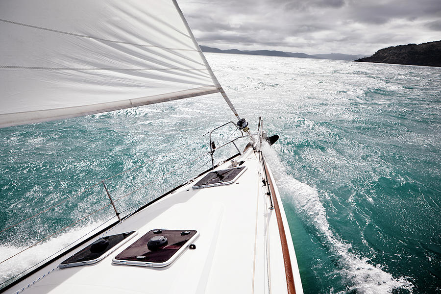 Sailing Yacht, Whitsundays Photograph by Stuart Miller
