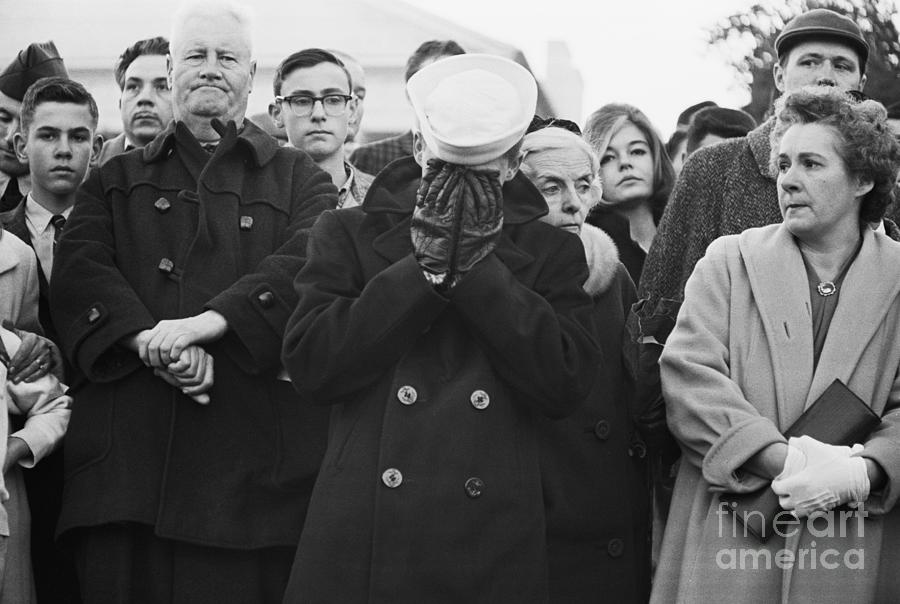 Sailor Crying At Kennedy Funeral Photograph by Bettmann