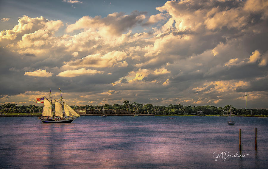 Sails at Dusk Photograph by Joseph Desiderio