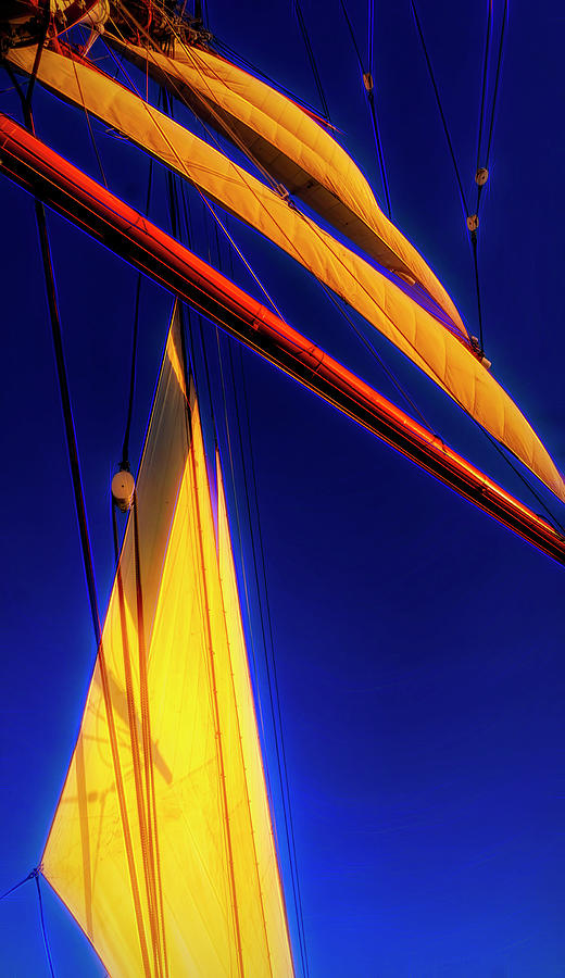 Sails, sailboat, and sailing  Photograph by Cathy Anderson