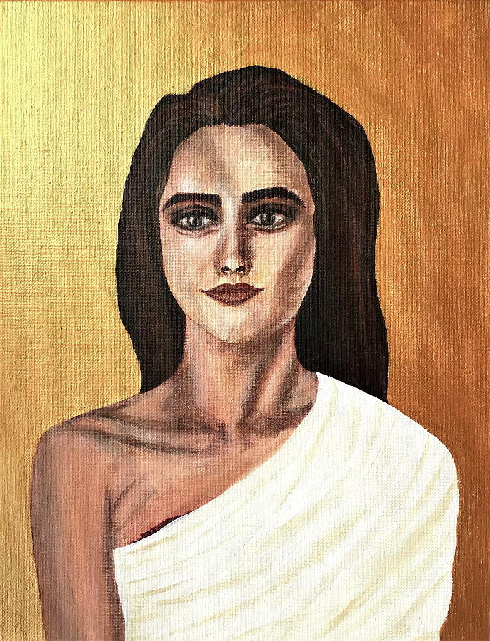 Saint Agatha Painting by Mikayla Ruth Reed